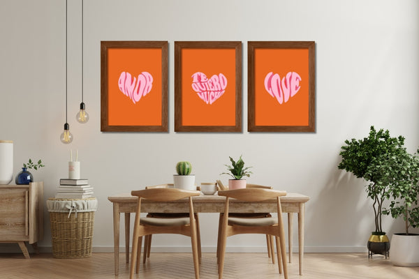 tableau-prêt-à-poser-love-orange-rose